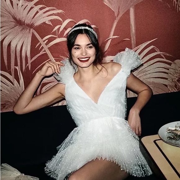 ML Monique Lhuillier Perrie Dress In White - Picture 3 of 5